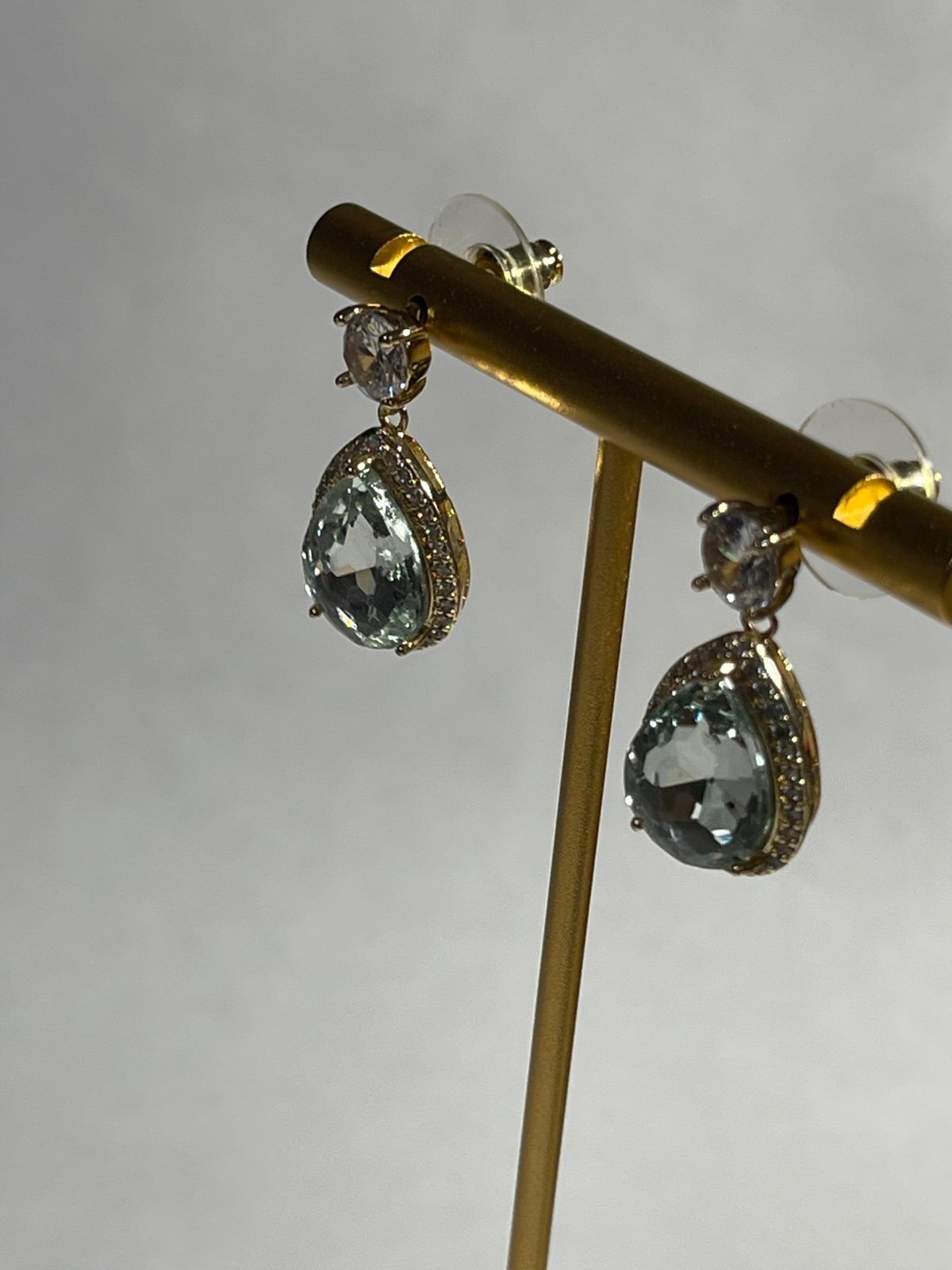 Anne Klein Faceted Crystal Earrings for Pierced Ears