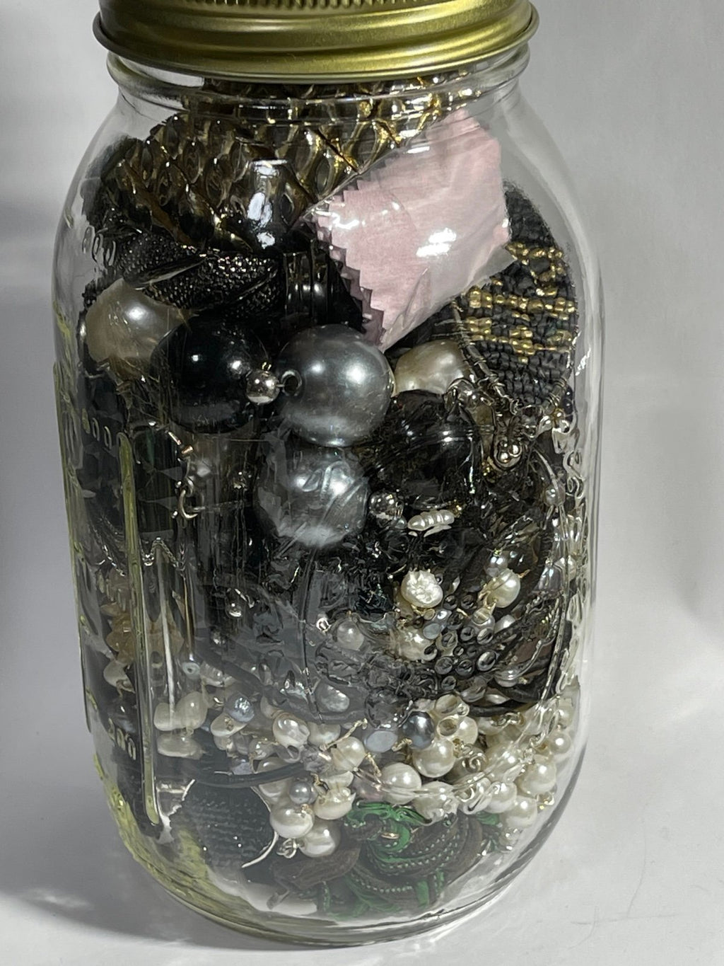 Wearable Quart Mason Mystery Jar Costume Jewelry Lot