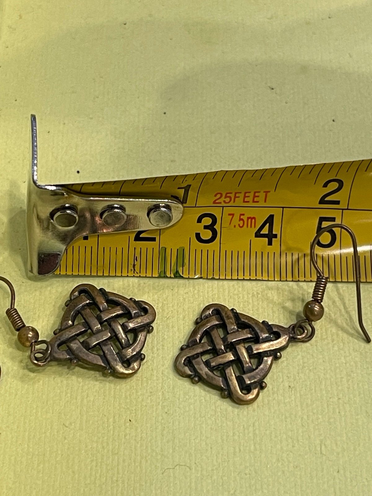 Vintage Celtic Knot Drop Earrings