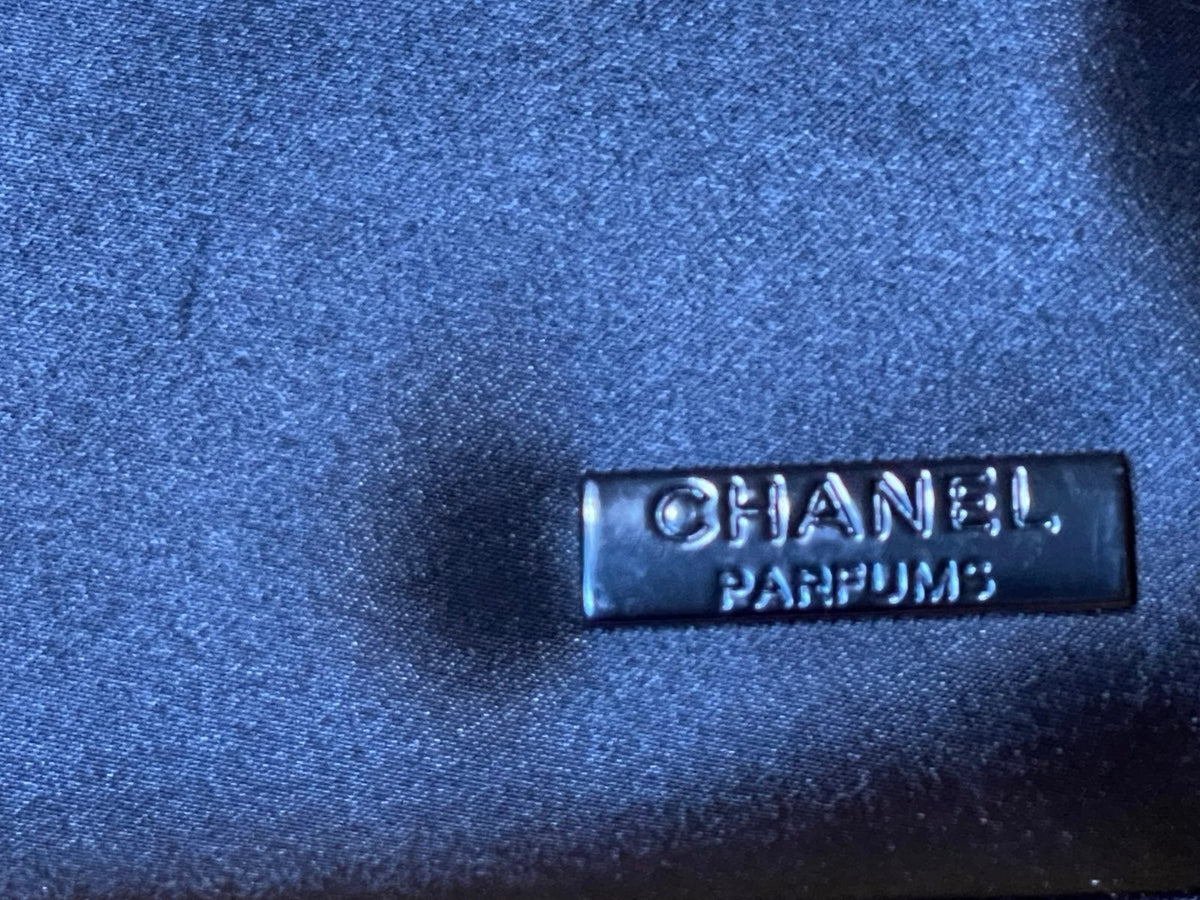 Chanel Parfums Black Cosmetic Bag