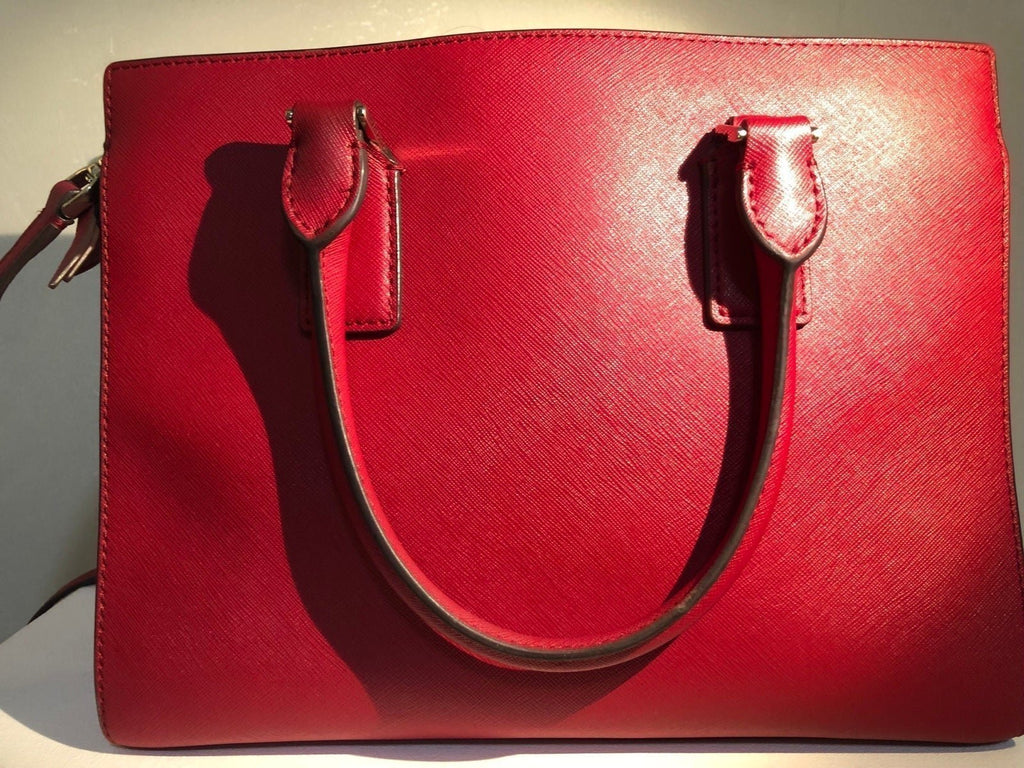 Kate Spade Cameron Red Leather Handbag + COA