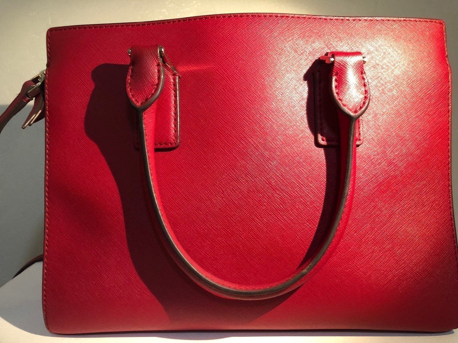 Kate Spade Cameron Red Leather Handbag + COA
