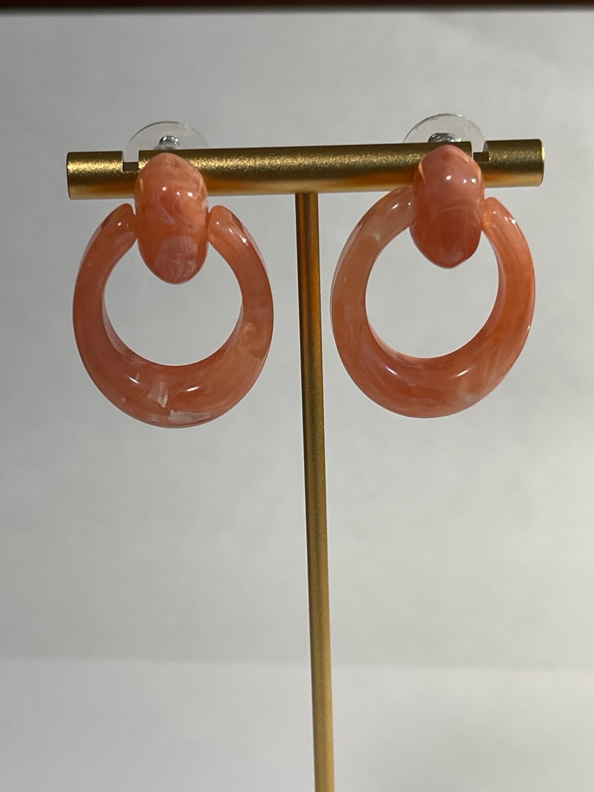 Darbi Angell Acrylic Pink Earrings NIB