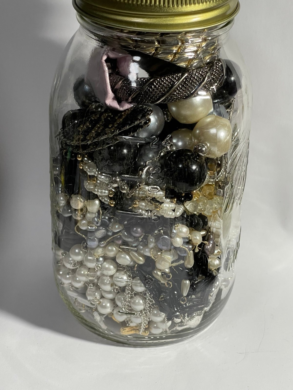 Wearable Quart Mason Mystery Jar Costume Jewelry Lot