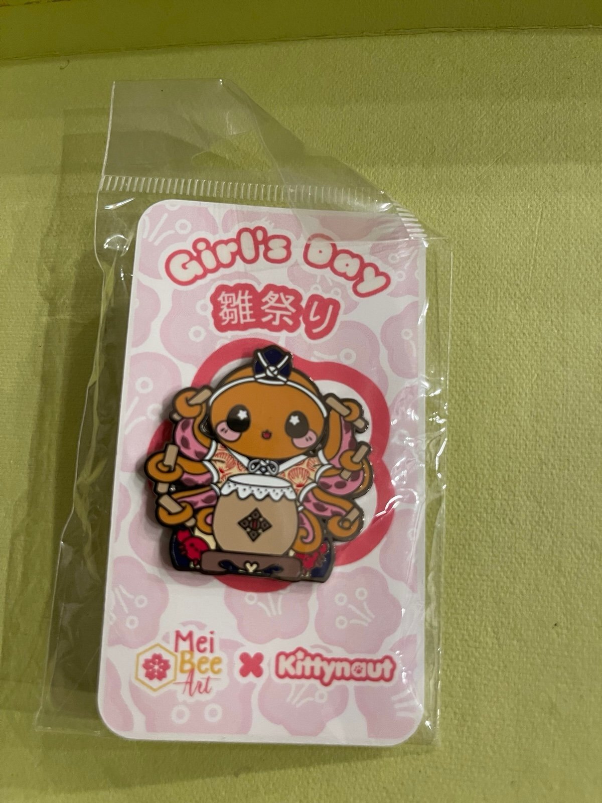 Girl’s Day Hinamatsuri Enamel Pin Set (6) – Mei Bee Art × Kittynaut