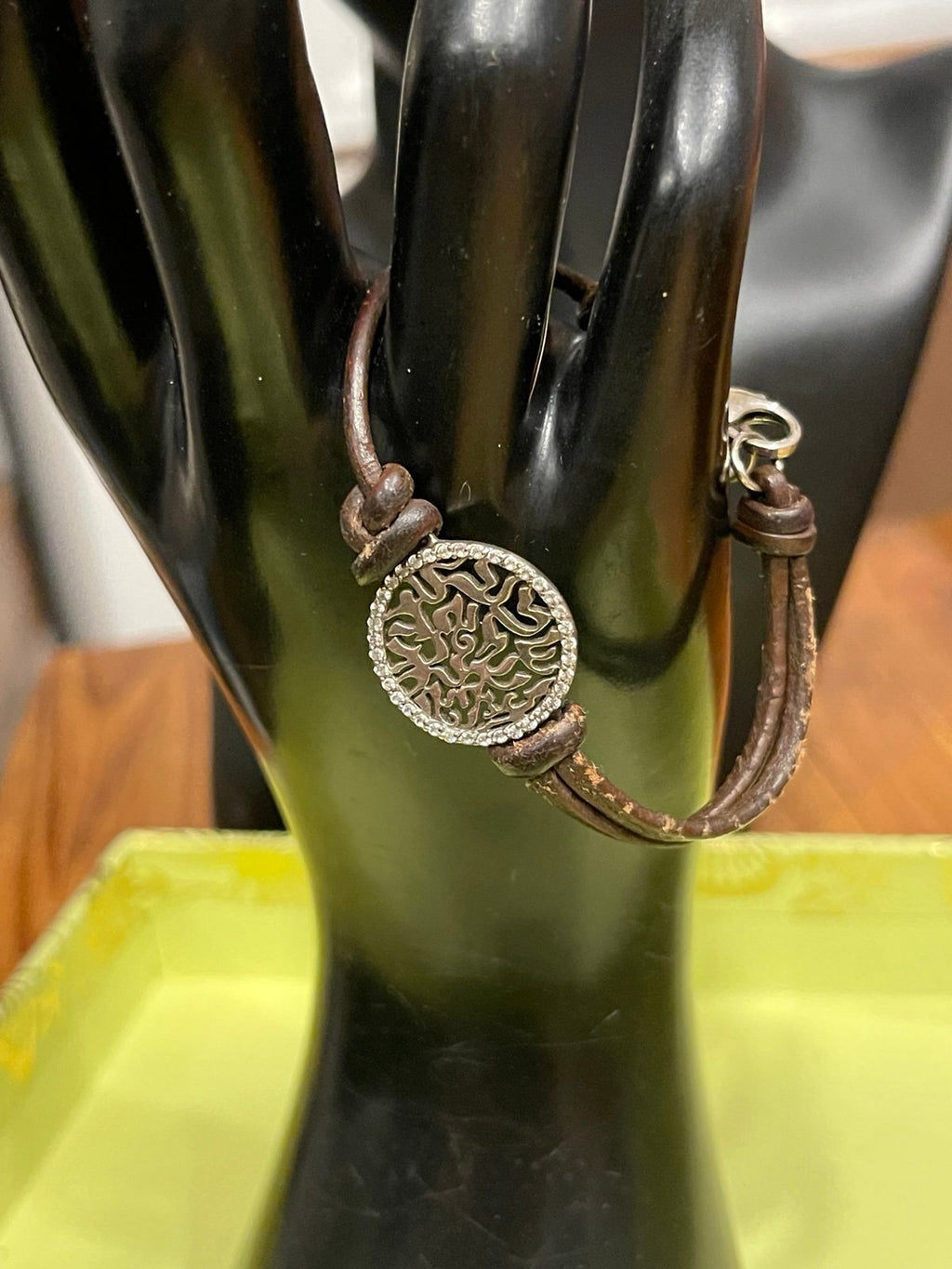 Shema-Or 925 Sterling Tree of Life Leather Bracelet – Small 6”