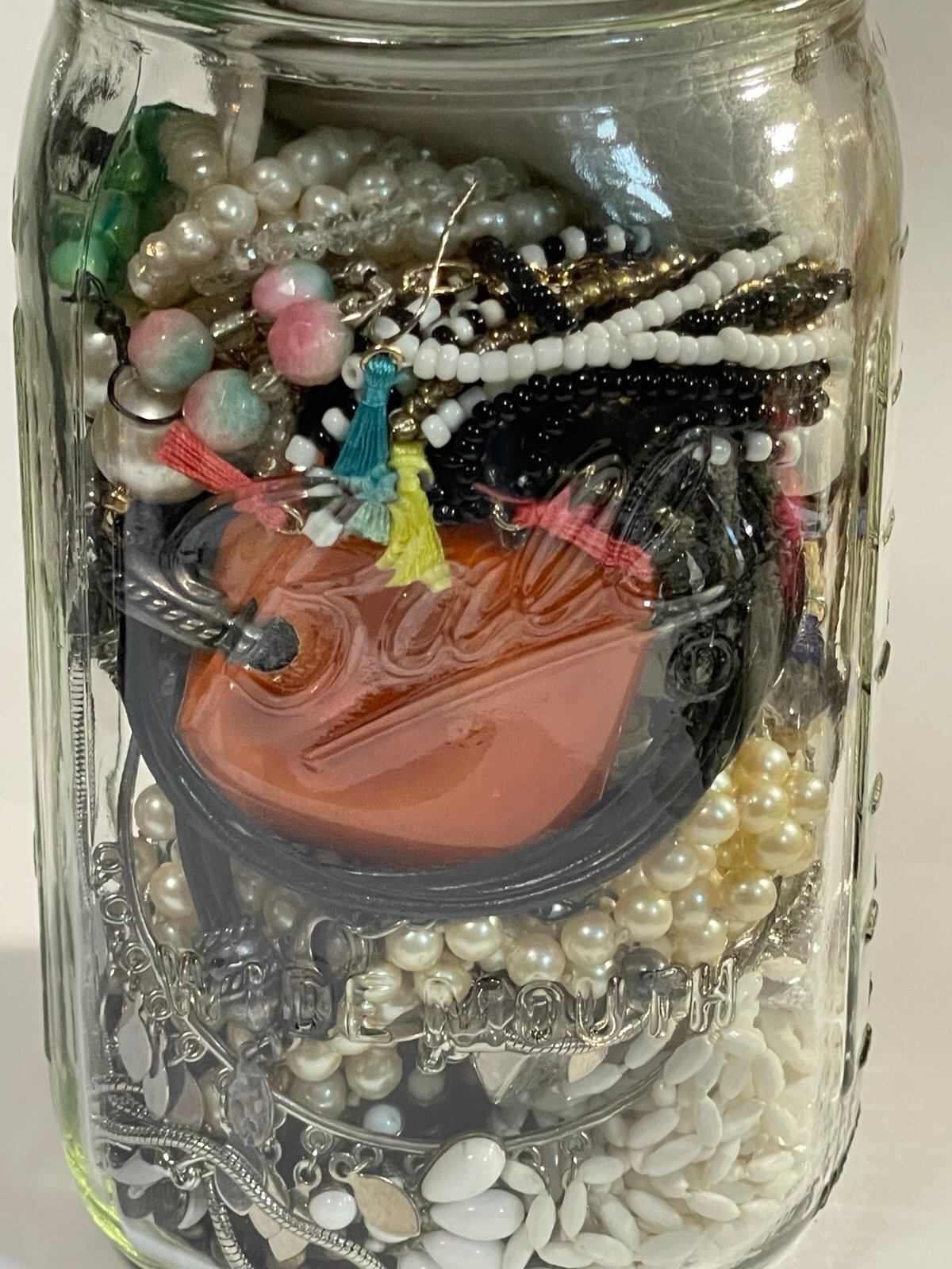 Wearable Quart Mason Mystery Jar Costume Jewelry Lot