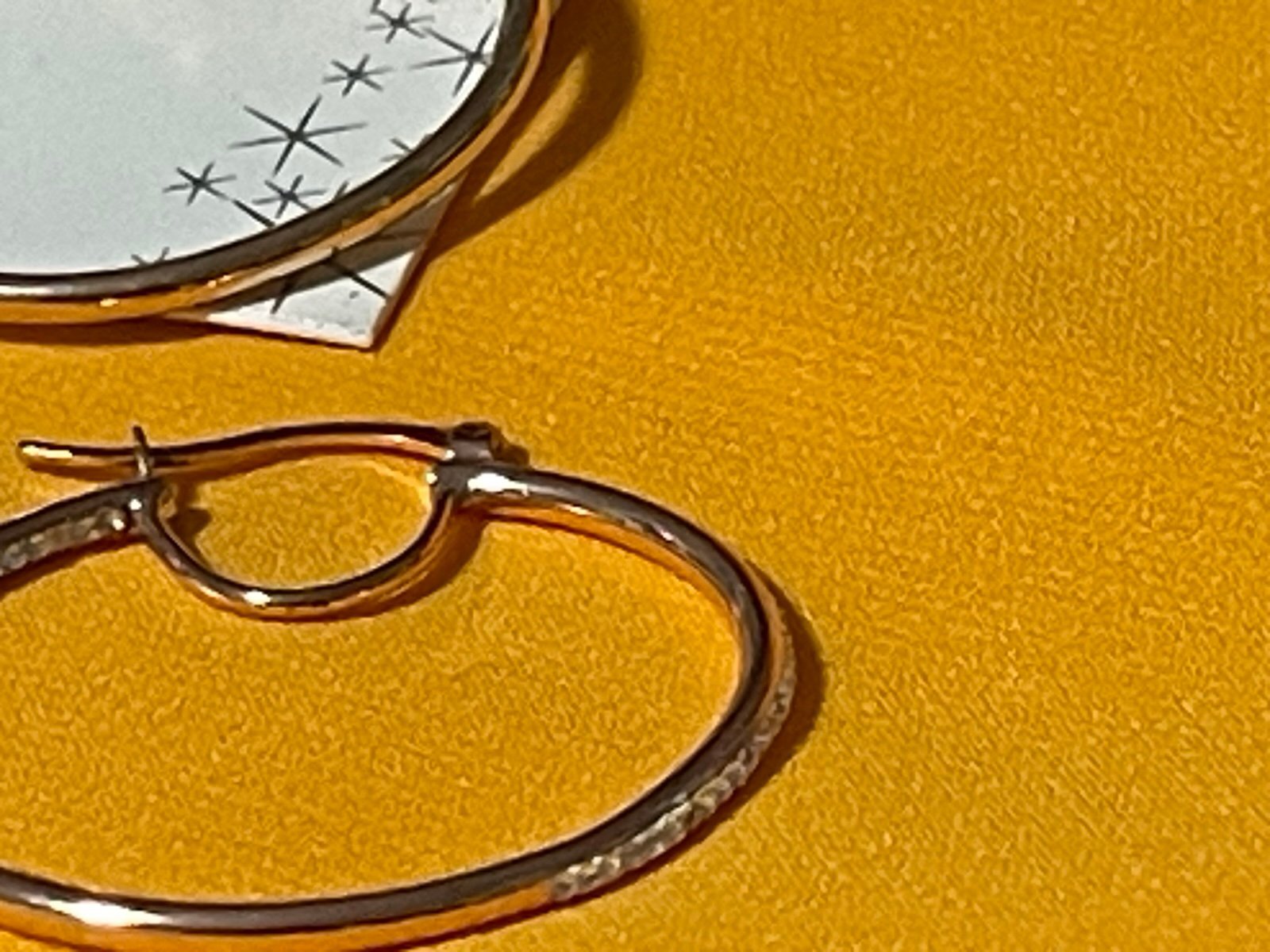Sparkle Allure Silverplated Goldtone Crystal Accented Hoop Earrings
