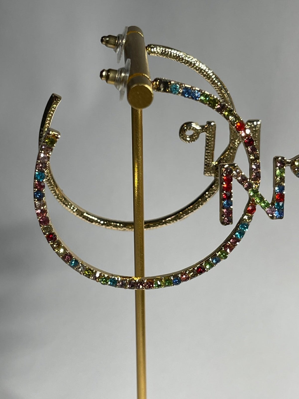Vera by New York GoldTone & Rhinestone Earrings