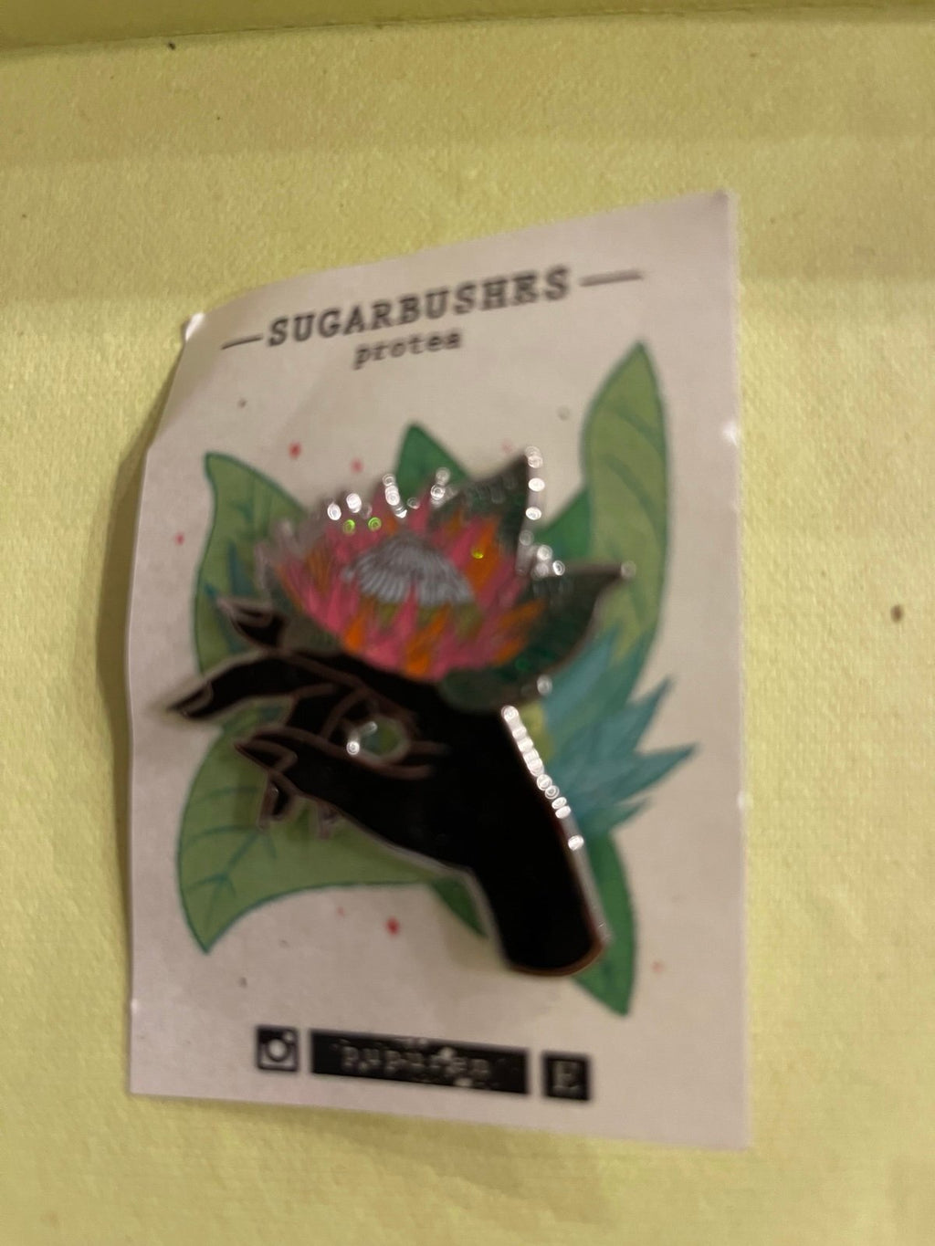 Pupuren Botanical Hand Enamel Pin 6pc Set