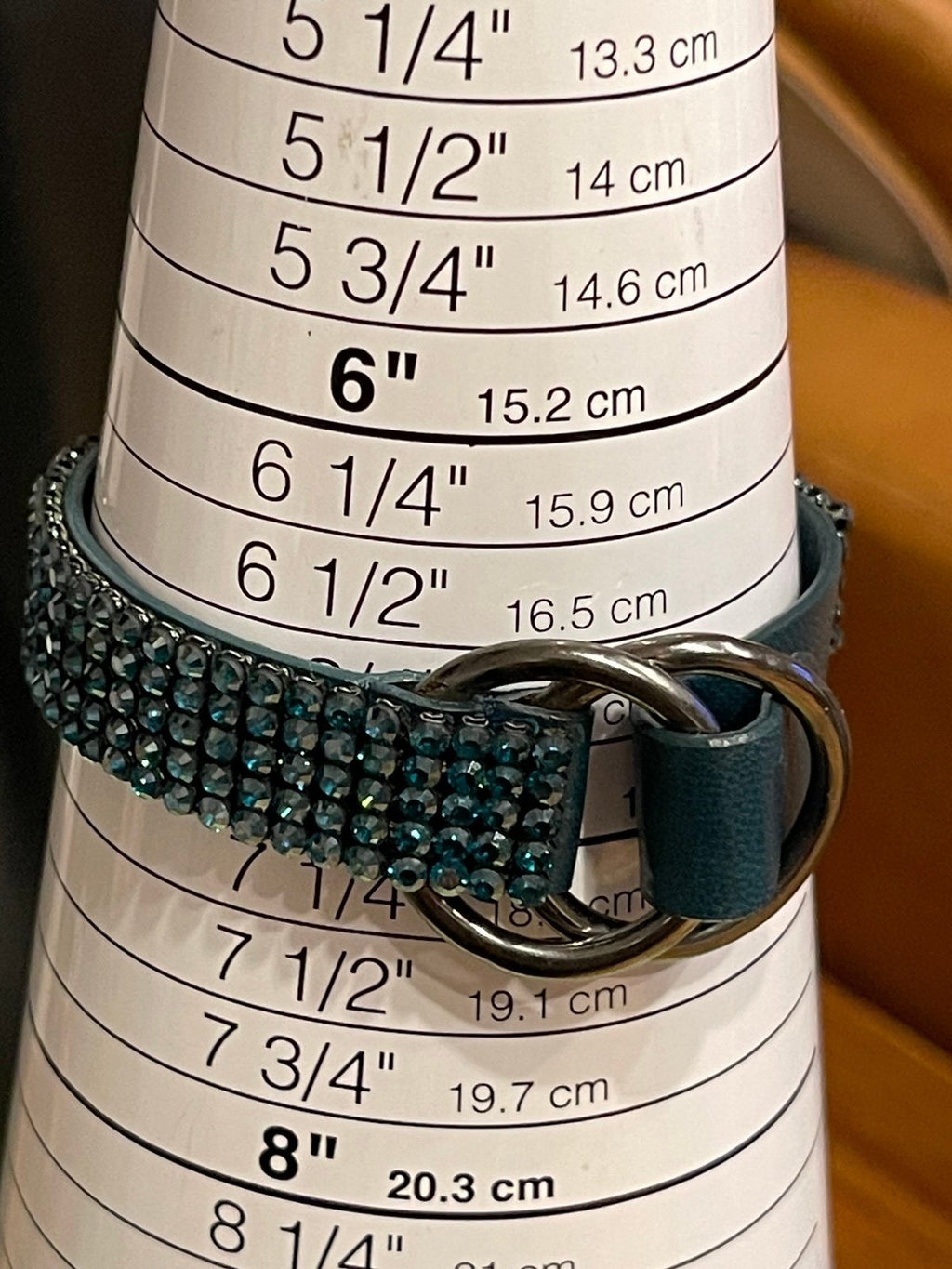 Daniel Swarovski Paris Crystal Leather Wrap Bracelet