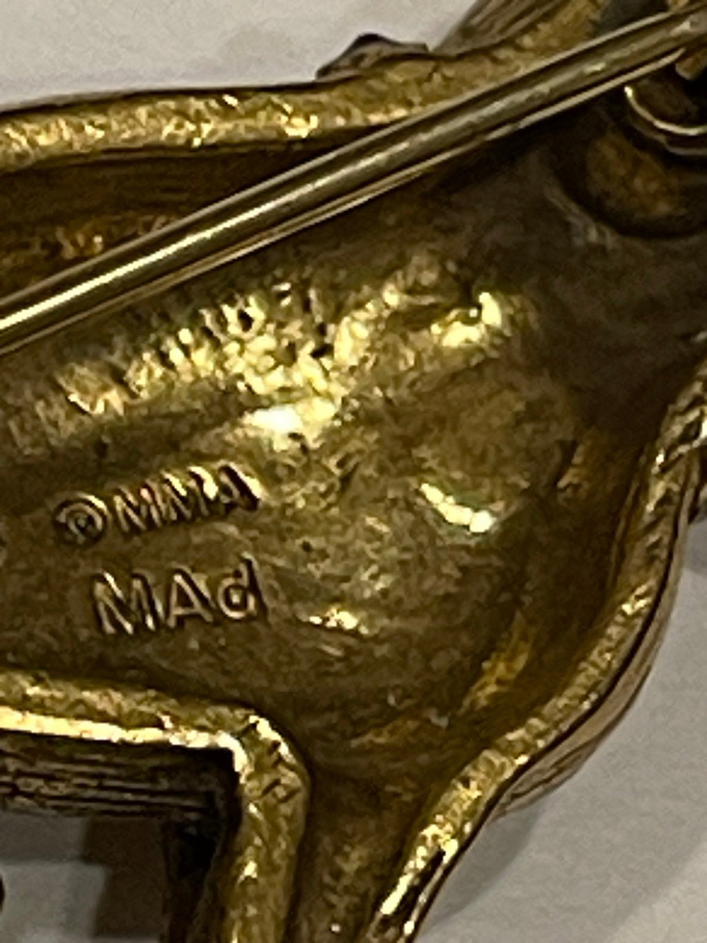 Vintage Metropolitan Museum of Art MAd Rabbit Brooch