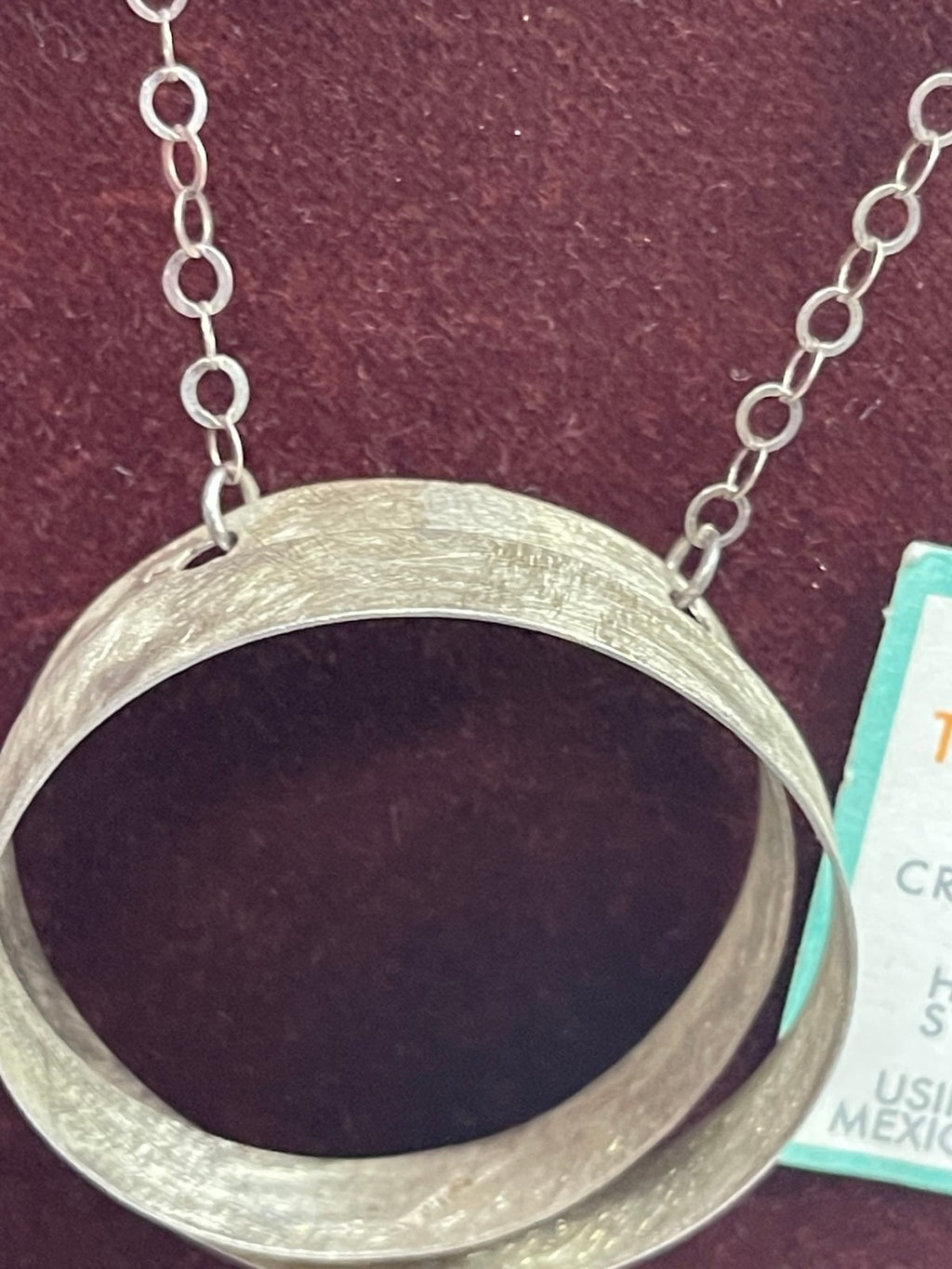 Teocalli Mayan Mexican Sterling Silver Necklace