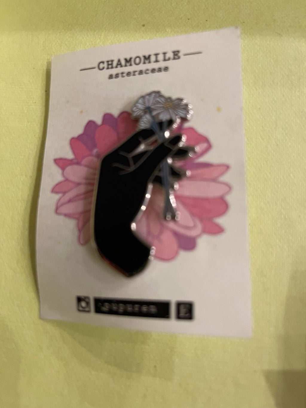 Pupuren Botanical Hand Enamel Pin 6pc Set