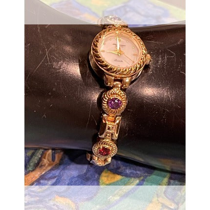 Jules Jürgensen Ladies Watch Amethyst, Ruby, Topaz Stones