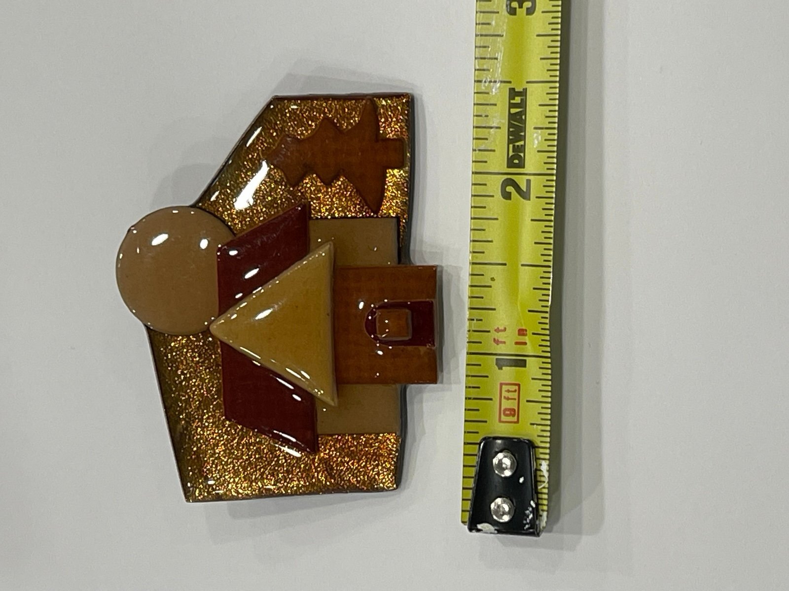 Lucinda Yates House Pin – Cabin & Pine Tree – Handmade Art Brooch – Portland ME