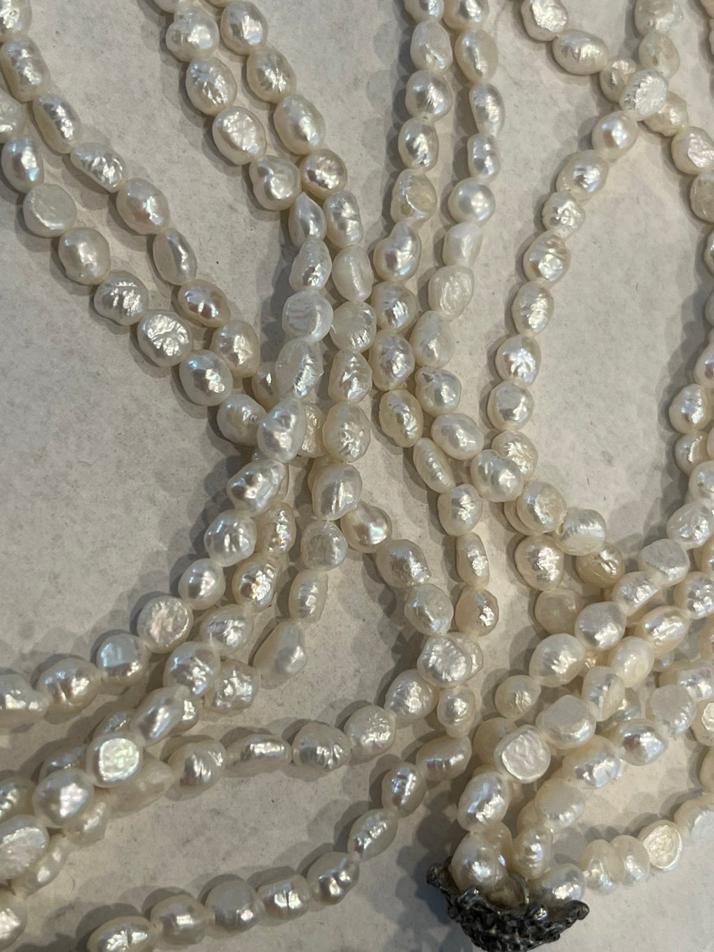 Vintage 23" 5-Strand Freshwater Pearl Artisan Necklace