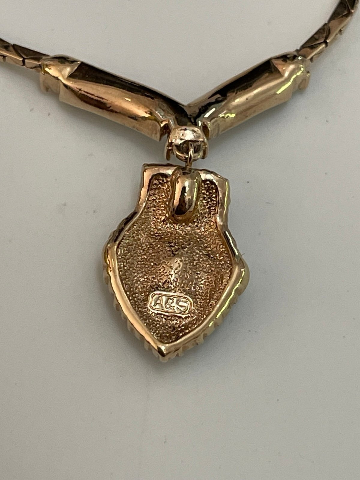 Attwood & Sawyer 22ct Gold-Plated Swarovski Necklace