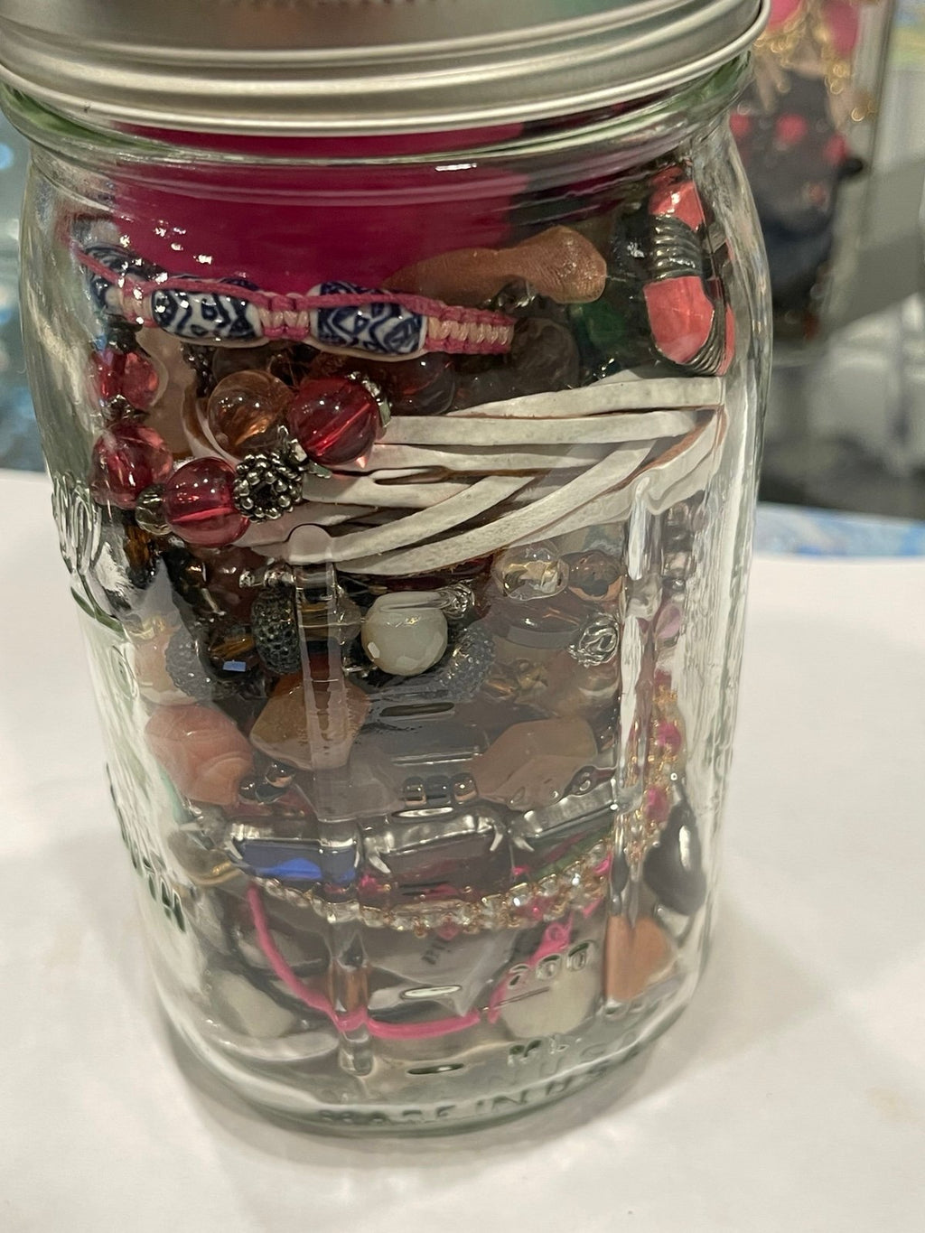 Wearable Quart Mason Mystery Jar Costume Jewelry Lot