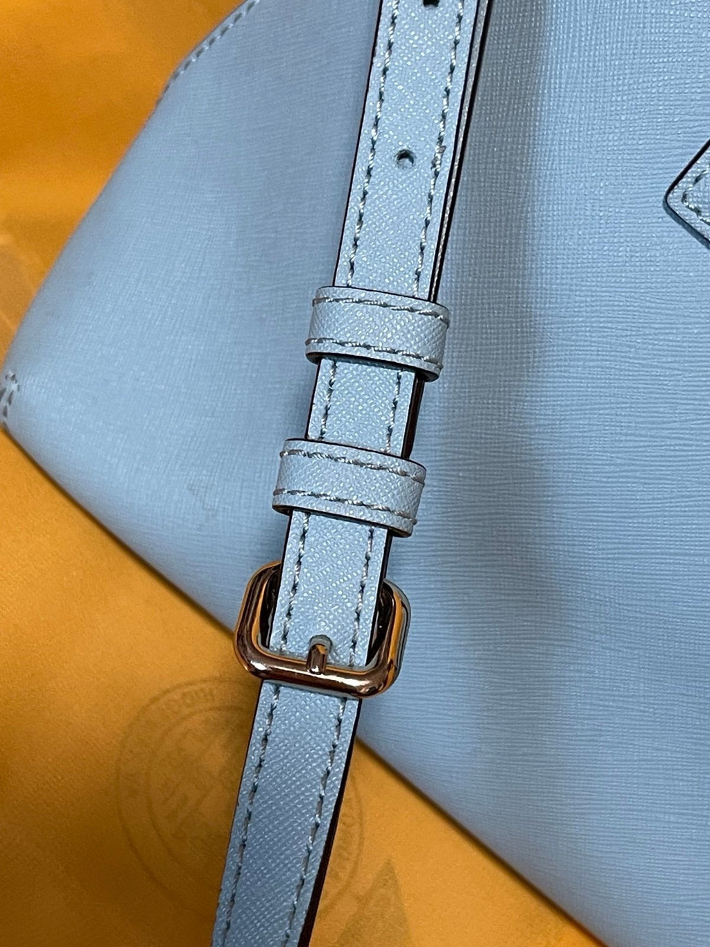 Kate Spade Light Blue Saffiano Leather Satchel Crossbody PXRU4471