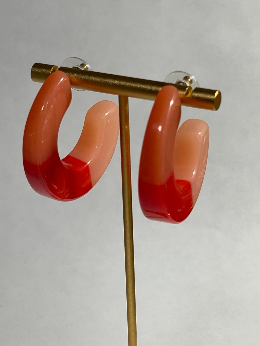 INC International Concepts Acrylic Multicolored Hoop Earrings Never Worn