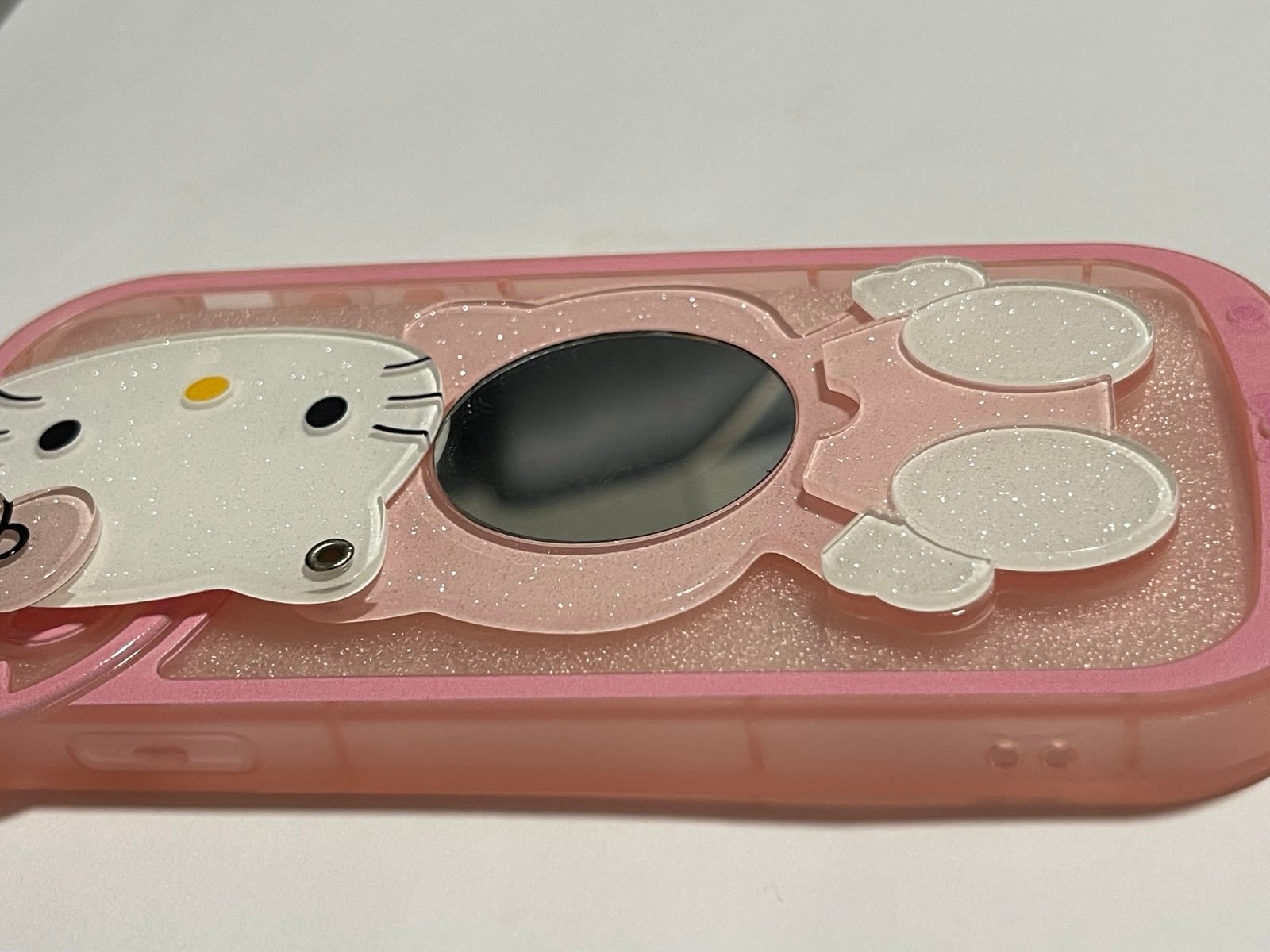 Super Cute! Pink Kitty IPhone 11 Phone Case with Mirror