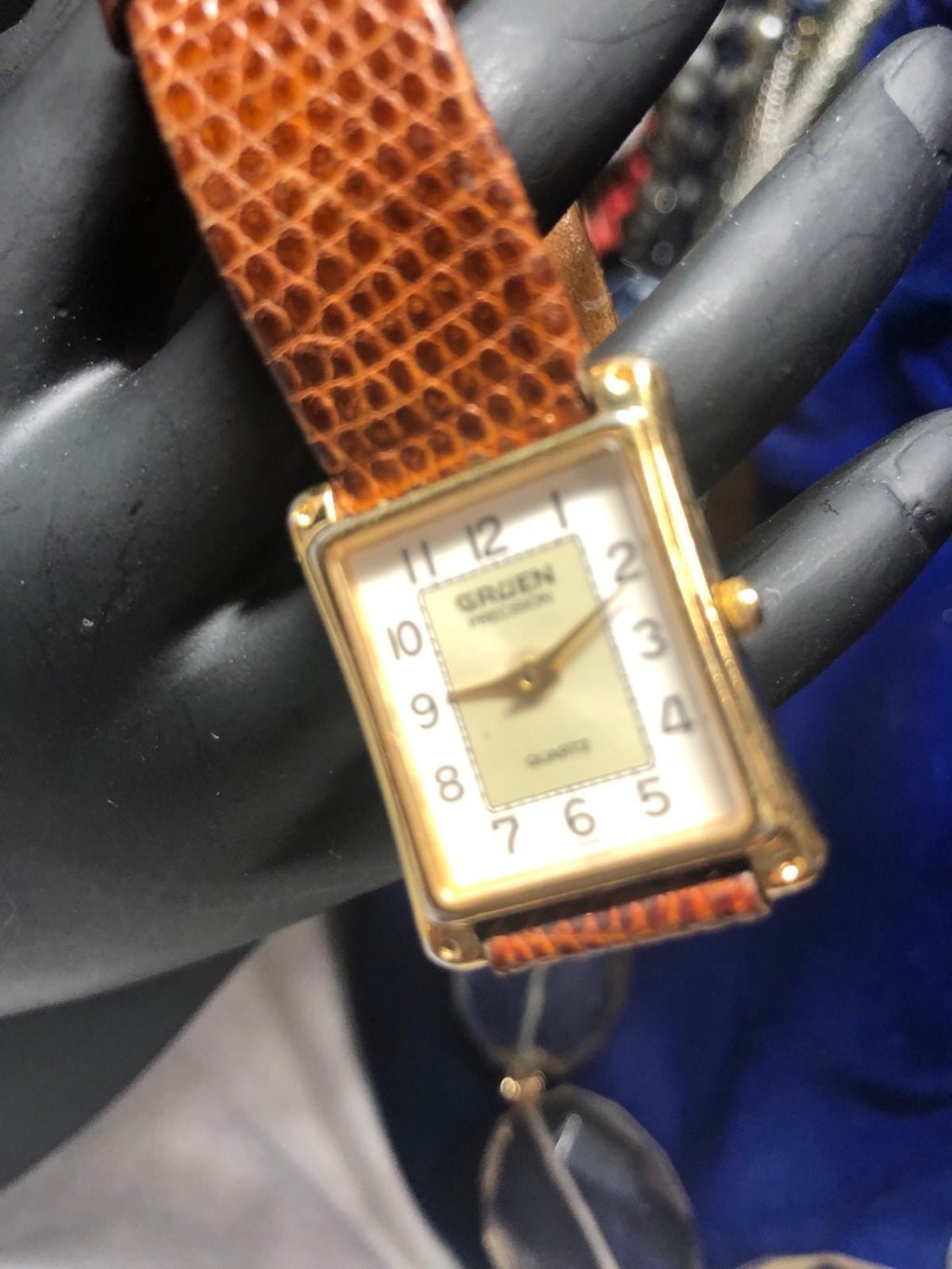 Gruen Precision Quartz Watch with Leather Strap