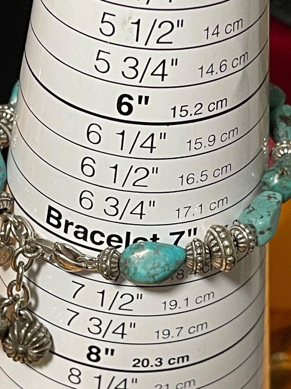 Brighton Howlite & Silvertone Bead Bracelet
