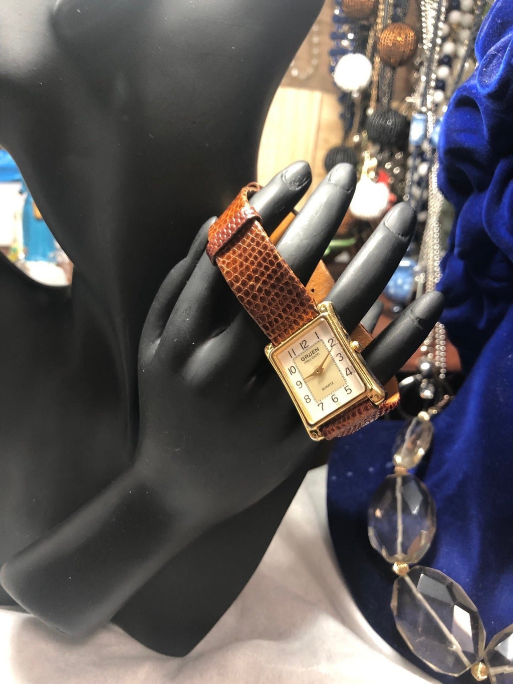Gruen Precision Quartz Watch with Leather Strap