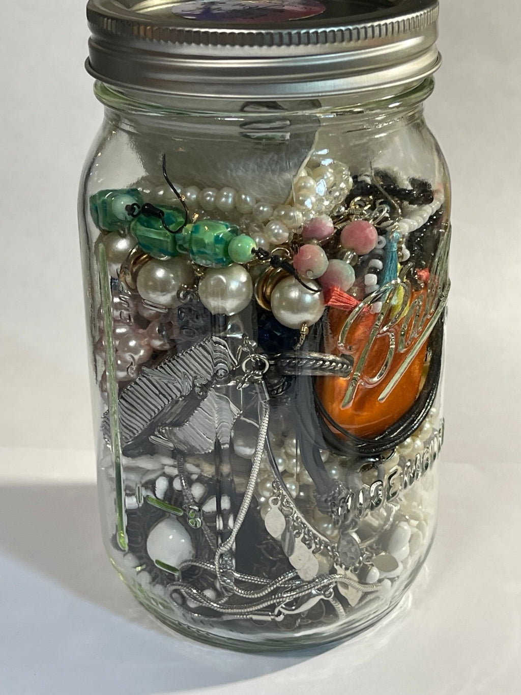 Wearable Quart Mason Mystery Jar Costume Jewelry Lot
