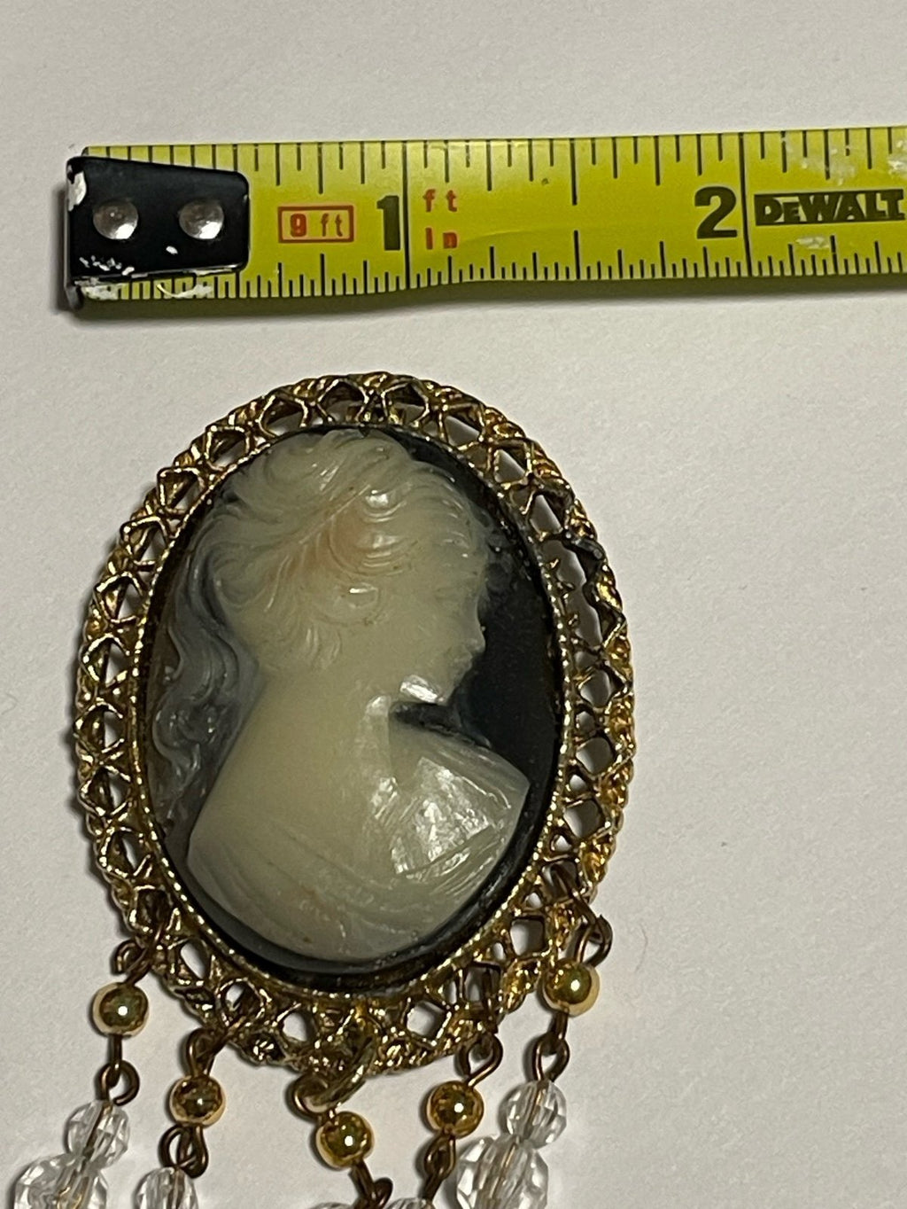 Lovely Vintage Cameo Reproduction Brooch