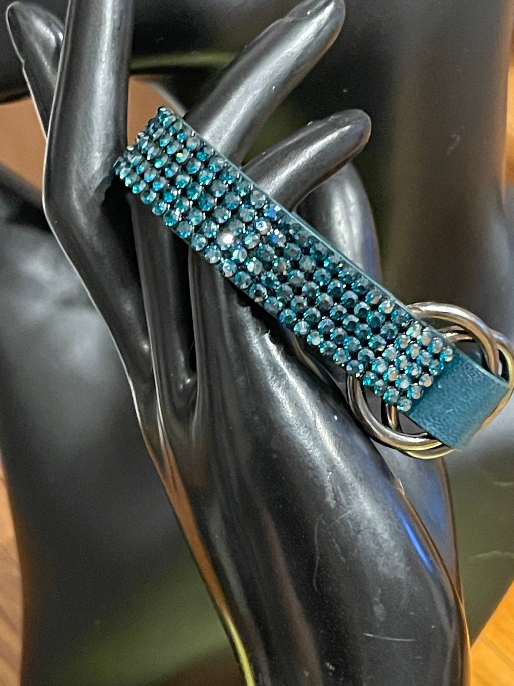Daniel Swarovski Paris Crystal Leather Wrap Bracelet