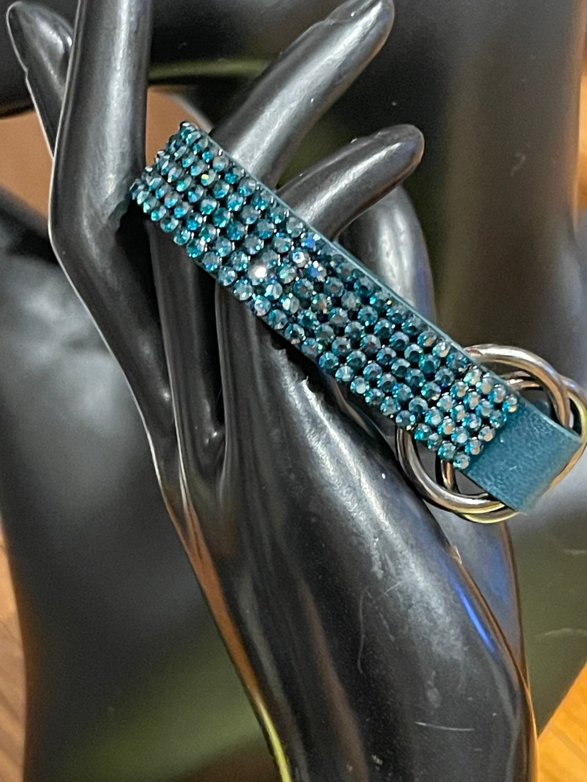 Daniel Swarovski Paris Crystal Leather Wrap Bracelet