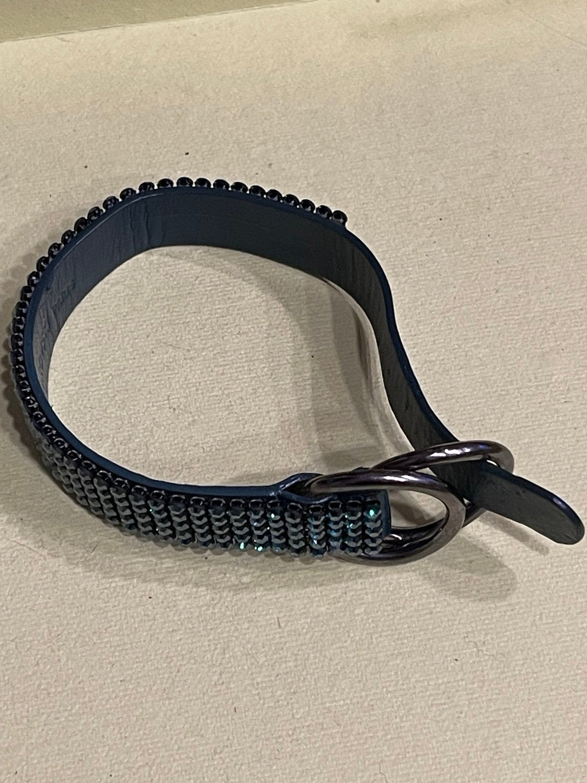 Daniel Swarovski Paris Crystal Leather Wrap Bracelet