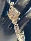 1964 Bulova 23Jewel Diamond Watch 10K White Gold Plate