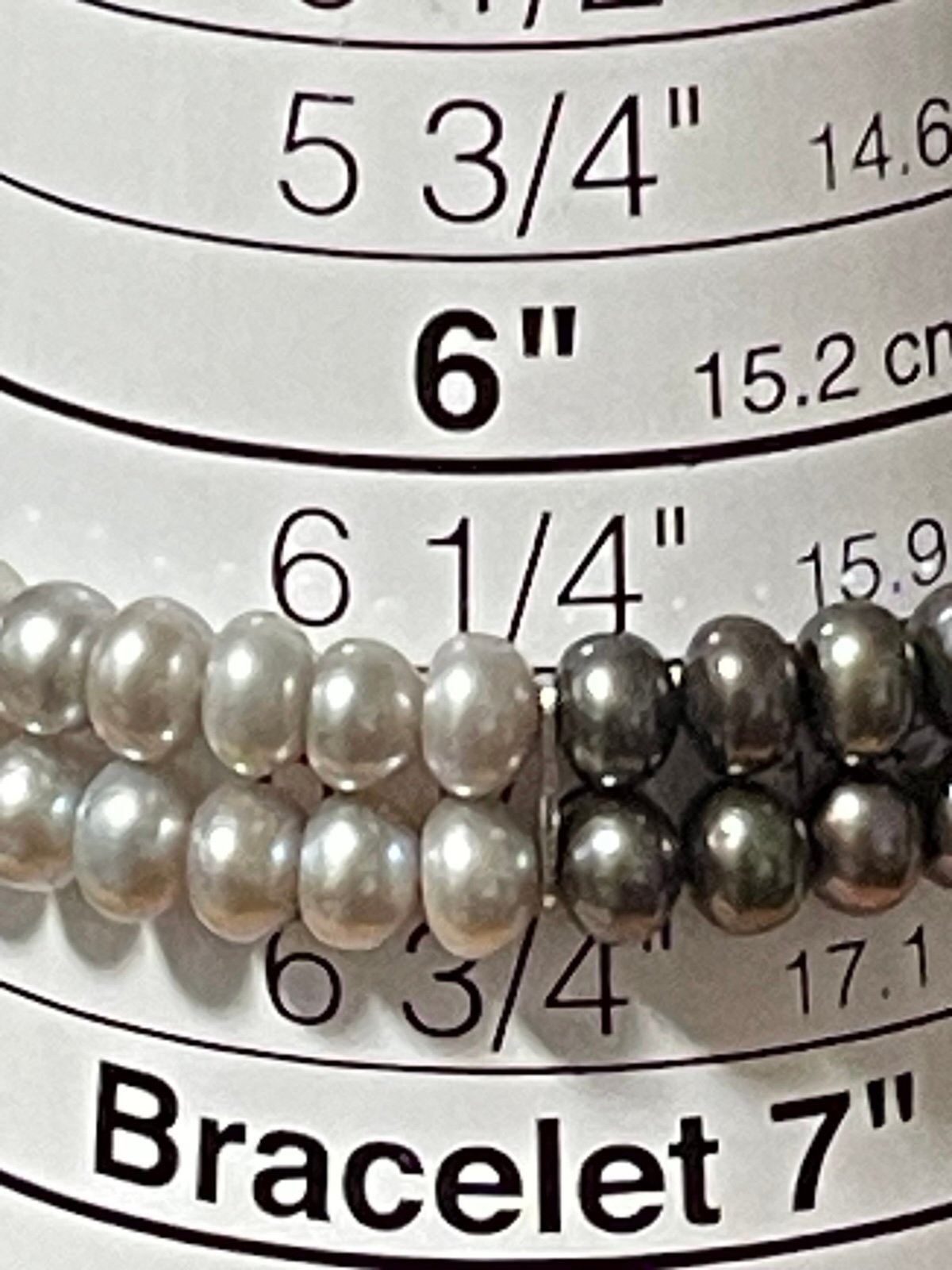 Doublestrand Multicolored Genuine Pearl Stretch Bracelet w/Sterling Spacers