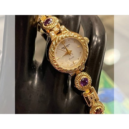 Jules Jürgensen Ladies Watch Amethyst, Ruby, Topaz Stones