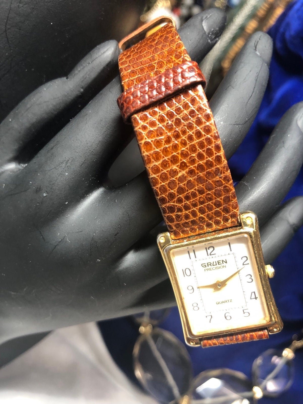 Gruen Precision Quartz Watch with Leather Strap