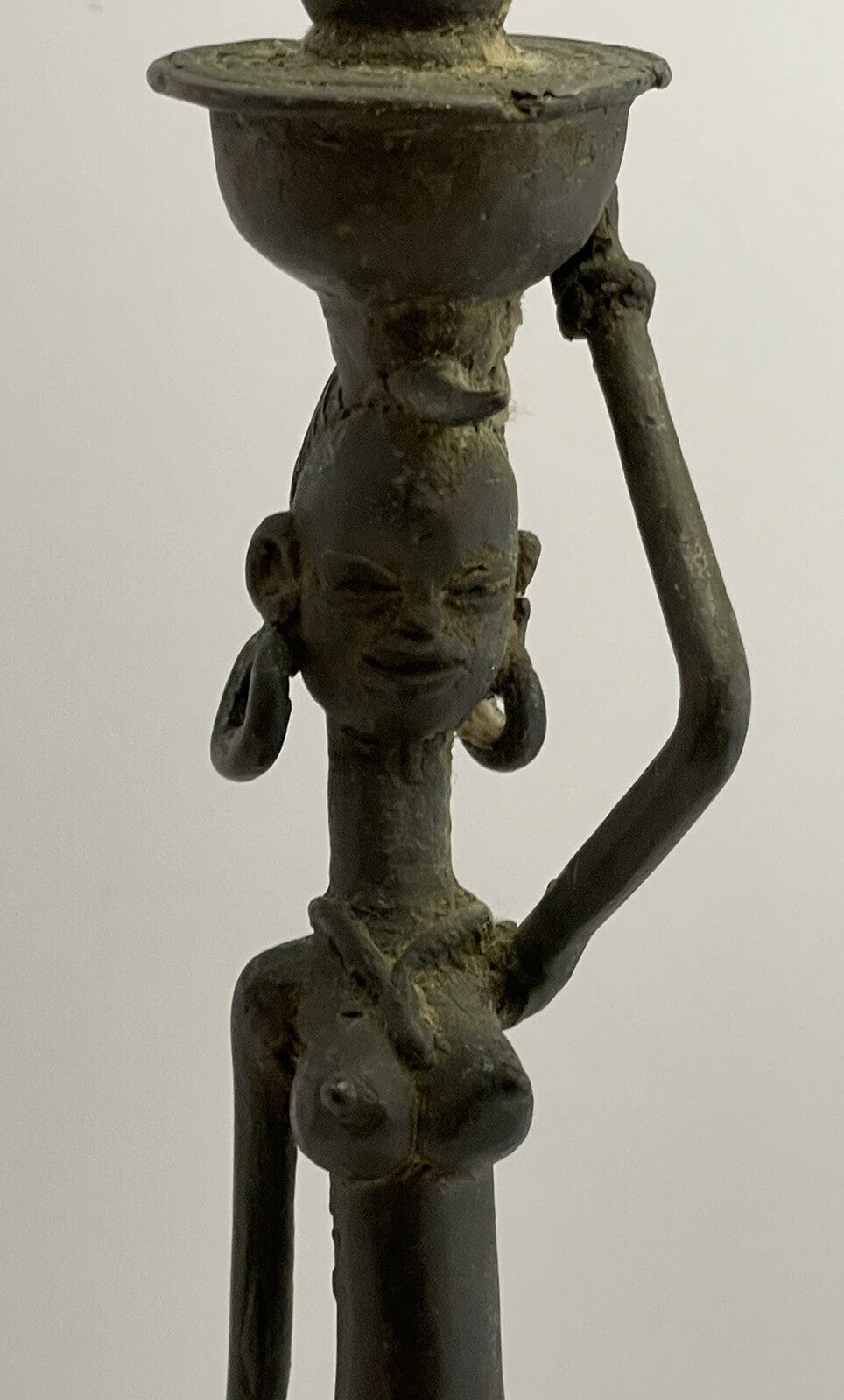 Vintage Mid-70s To Mid-80s West African Bronze Statuine