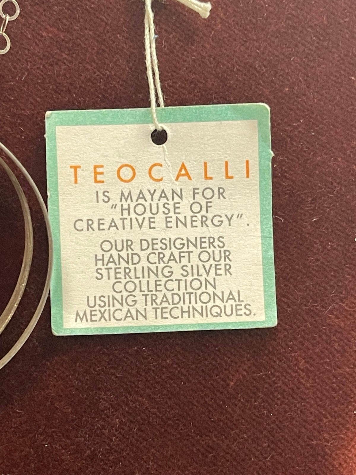 Teocalli Mayan Mexican Sterling Silver Necklace
