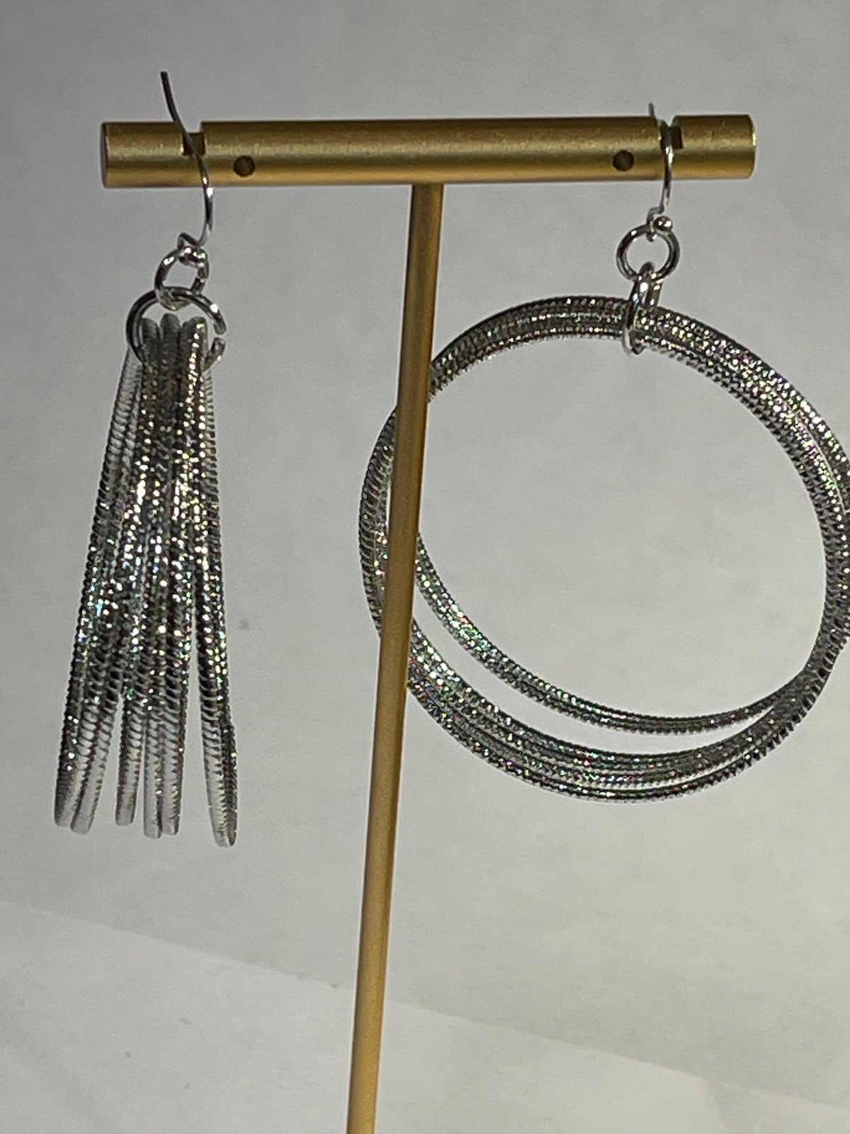 Thalia Sodi Silvertone Hoop EarringsNever Worn
