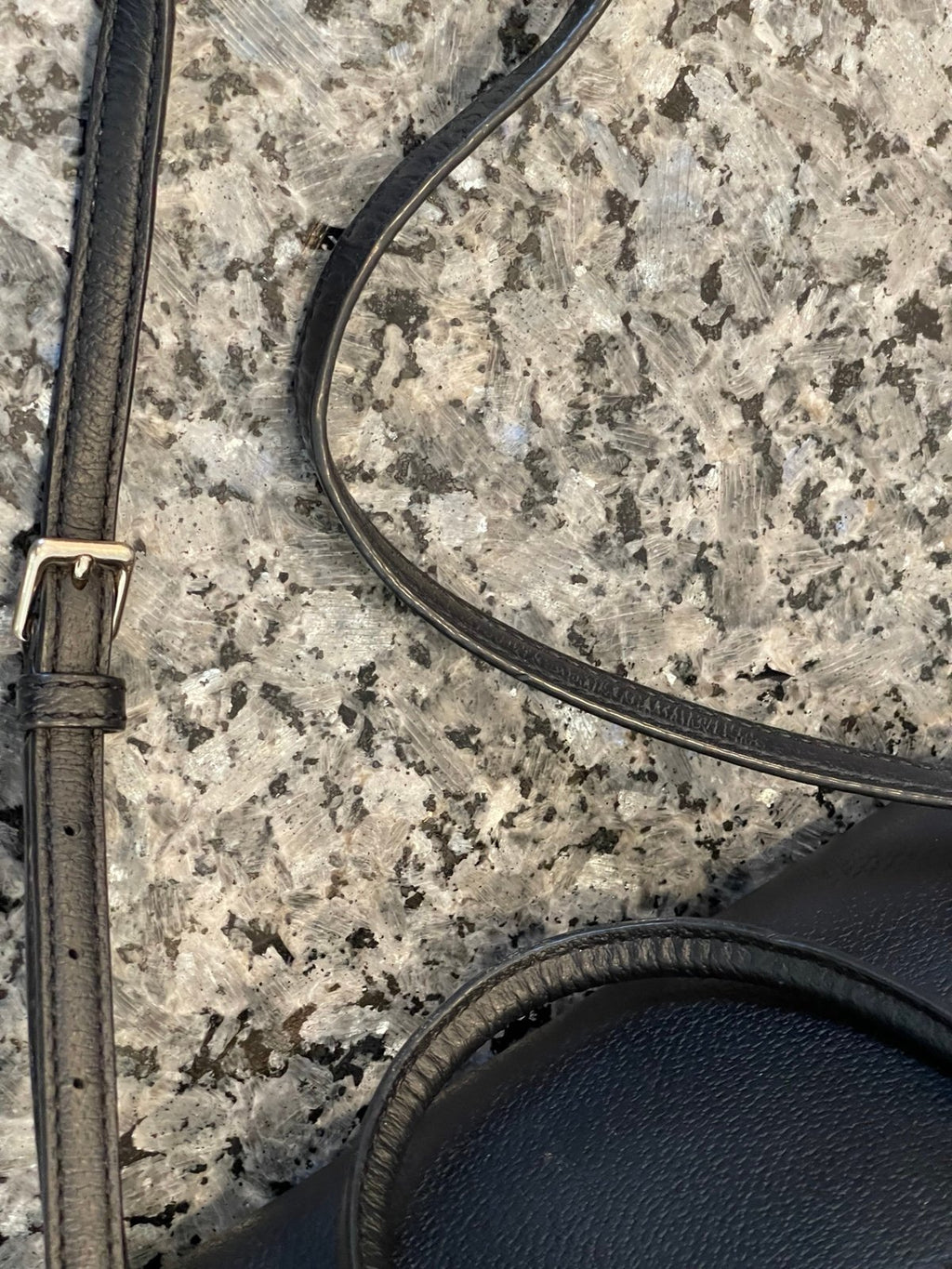 Kate Spade New York Black Pebbled Leather Satchel Crossbody Bag Medium