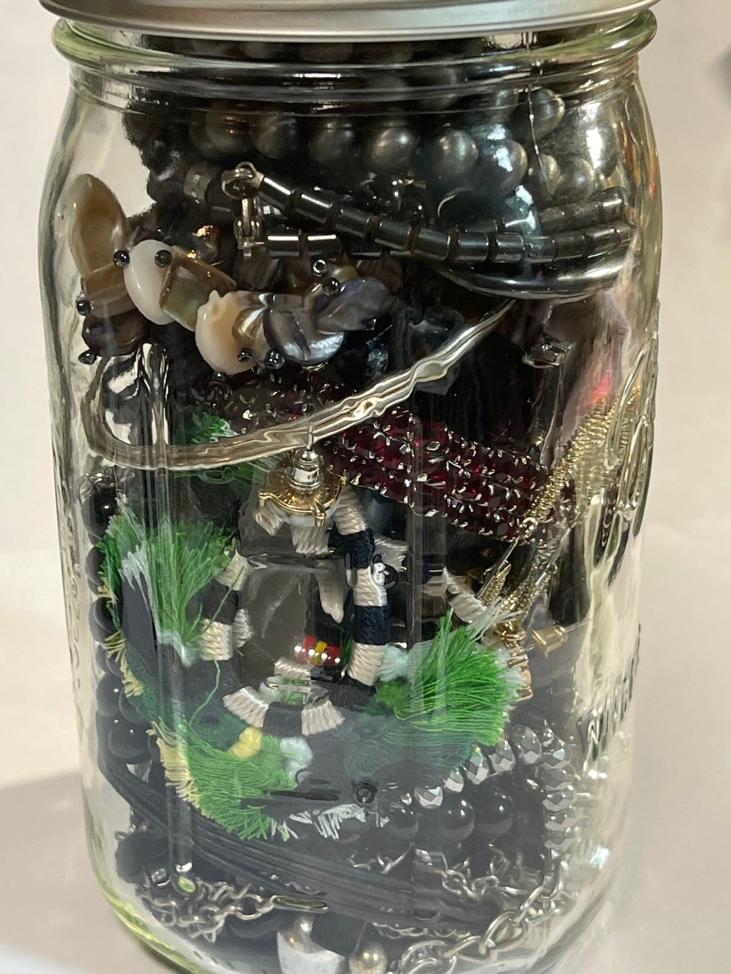 Wearable Quart Mason Mystery Jar Costume Jewelry Lot