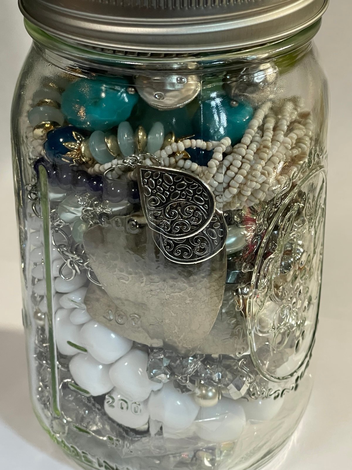 Wearable Quart Mason Mystery Jar Costume Jewelry Lot