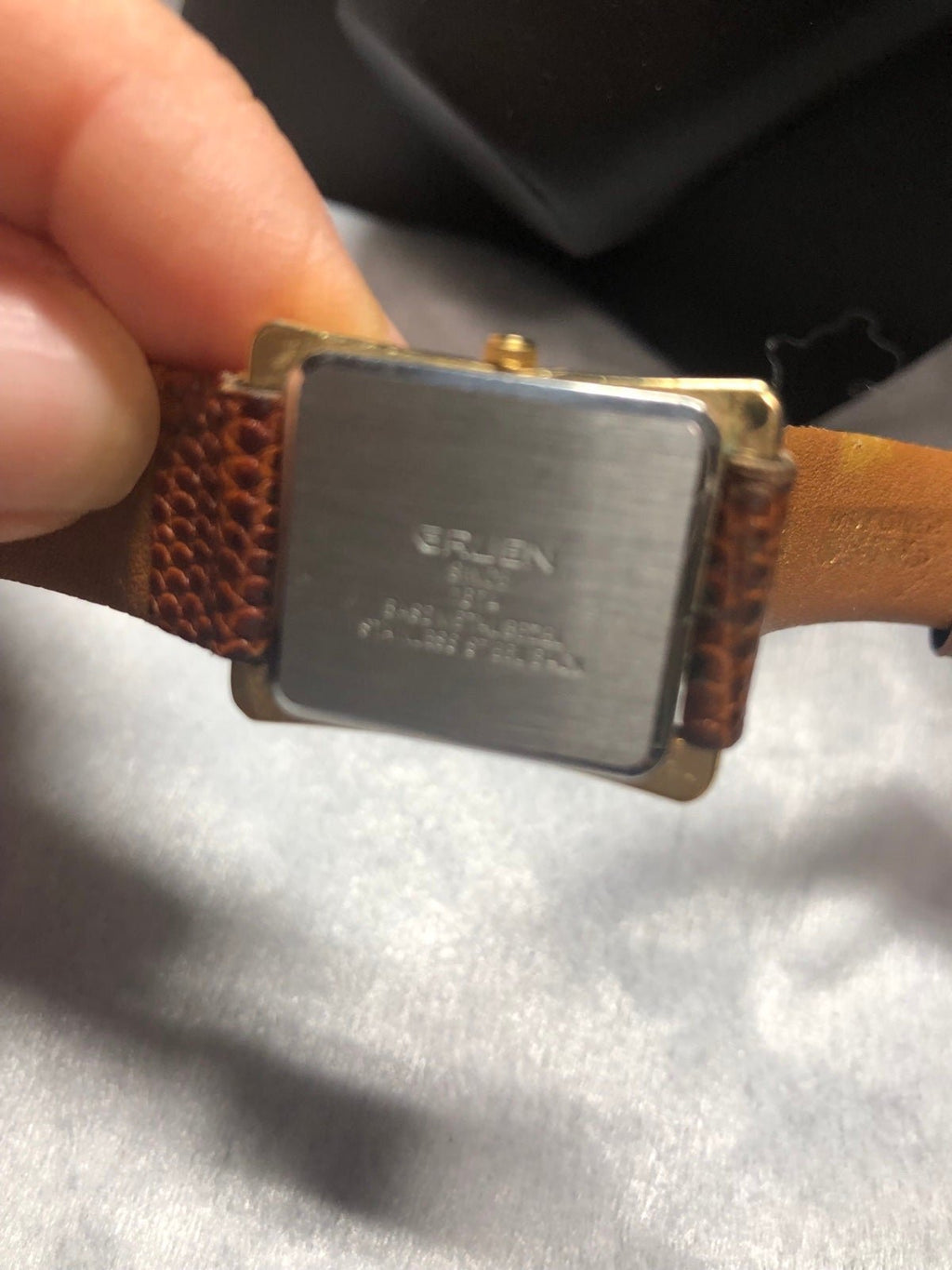 Gruen Precision Quartz Watch with Leather Strap