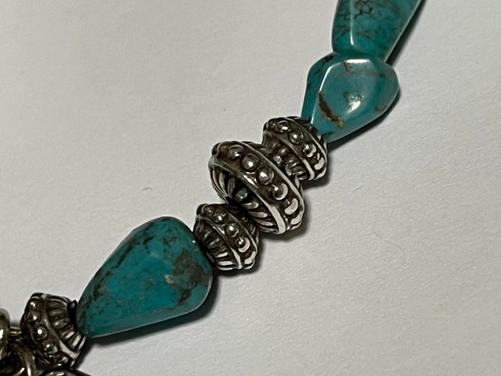 Brighton Howlite & Silvertone Bead Bracelet