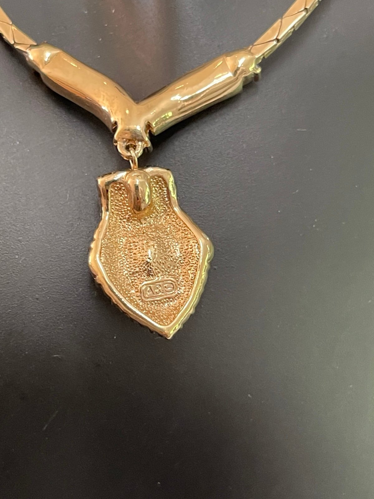Attwood & Sawyer 22ct Gold-Plated Swarovski Necklace