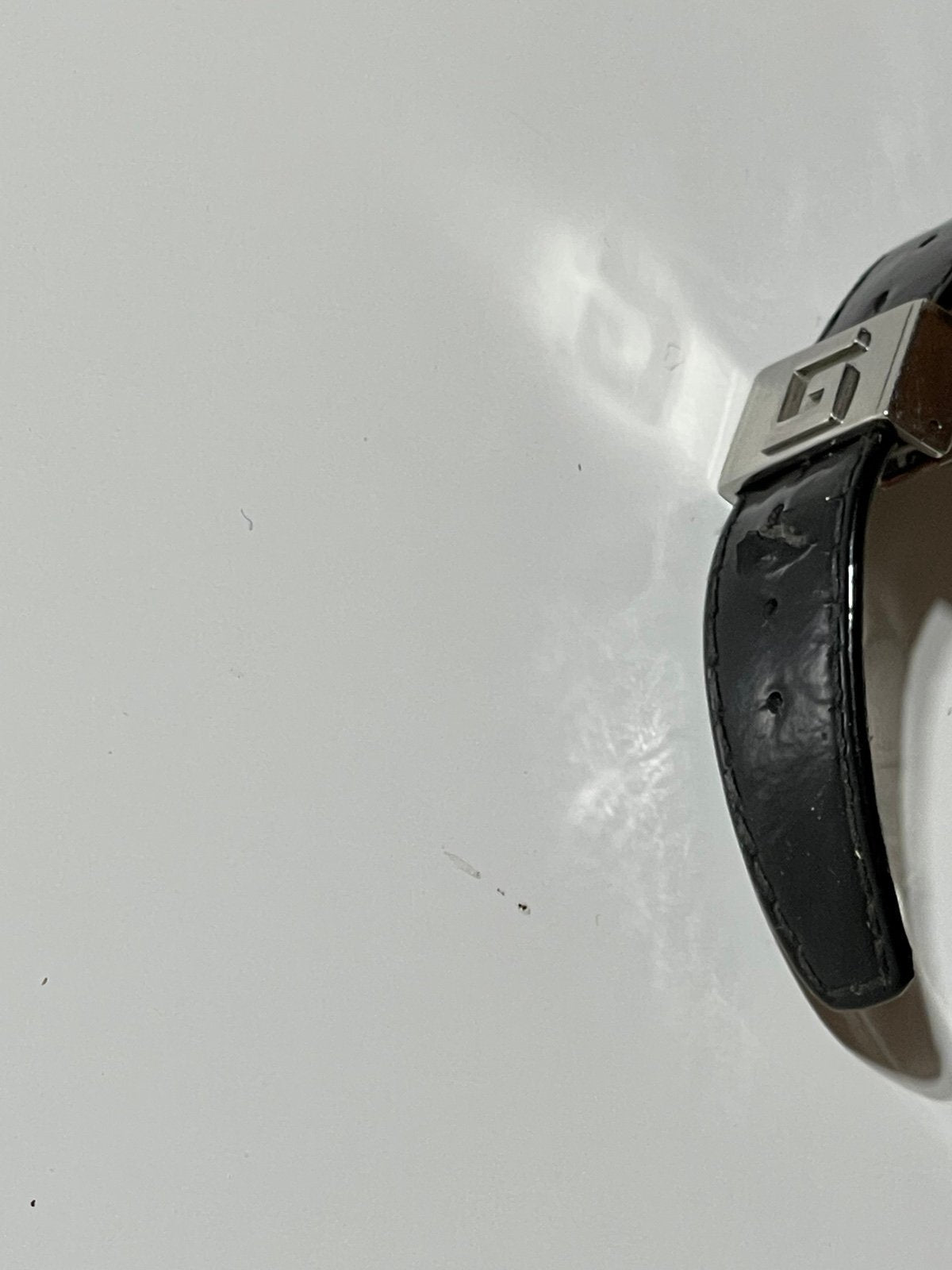 Gucci 3600j Patent Leather Band Watch
