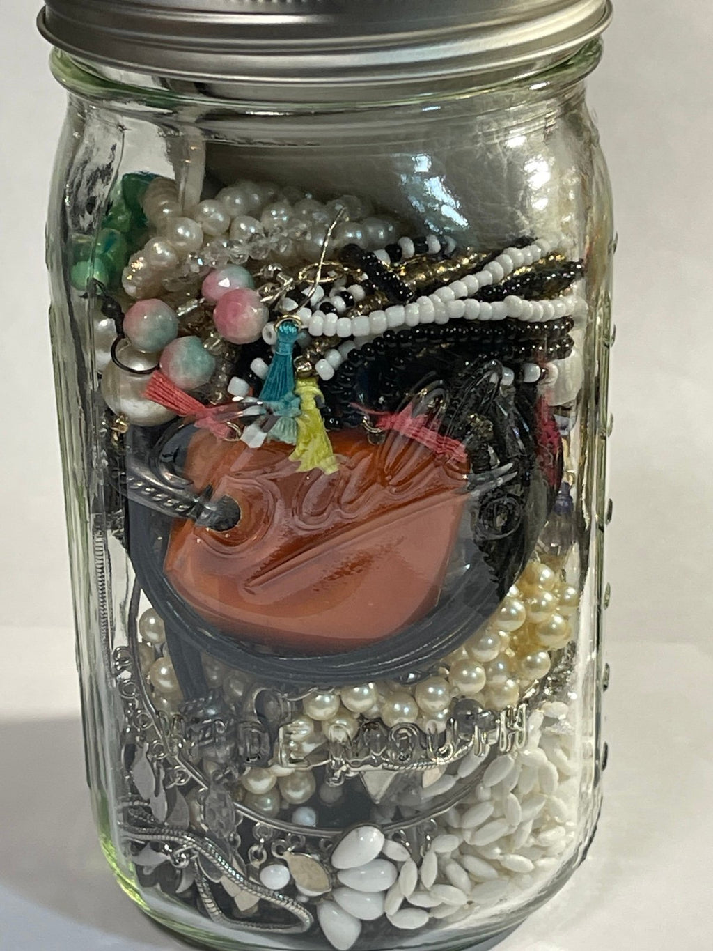 Wearable Quart Mason Mystery Jar Costume Jewelry Lot