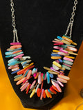Tropic Pop DoubleStrand Shell Spike Necklace (20”)